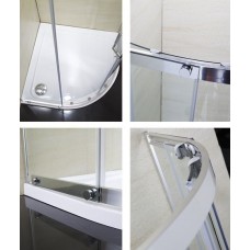 Душевая кабина Eger Tokai 599-07/1 90x90x185см (стёкла + двери), профиль хром, стекло прозрачное