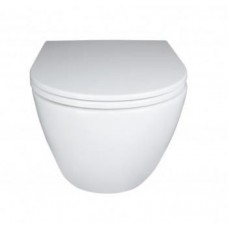 Qtap Swan унітаз підвісний Ultra Quiet сидіння Slim Duroplast/ Soft-close/ Quick relase 485х360х320 мм WHITE