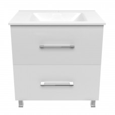 NEMO 15-17-81 комплект мебели 80см белый: тумба напольная, 2 ящика + умывальник