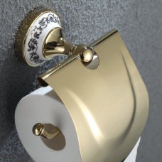 Держатель туалетной бумаги с крышкой KRAUS APOLLO KEA-16526 G