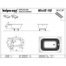Ванна акриловая Kolpa-san Mini 100x70