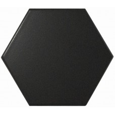 Плитка 10,7*12,4 Scale Hexagon Black Matt