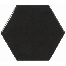 Плитка 10,7*12,4 Scale Hexagon Black